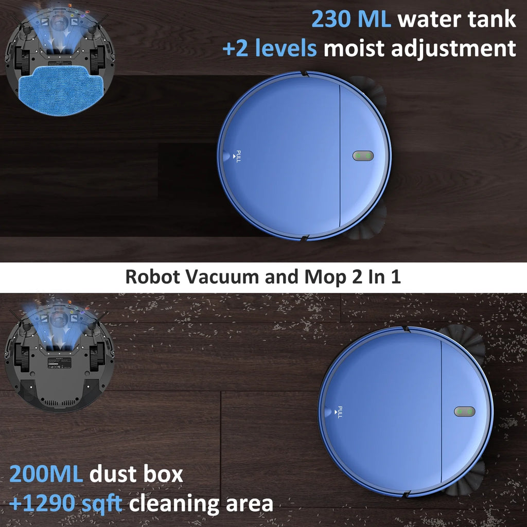 ONSON Robot Vacuum Cleaner, Robot Vacuum and Mop Combo with WIFI/Alexa for Pet Hair and Hard Floor