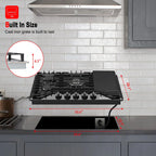 Gasland Chef  30" 5 Burners 30" Gas Cooktop, Stovetop, NG/LPG,Stainless Steel, Auto Ignition