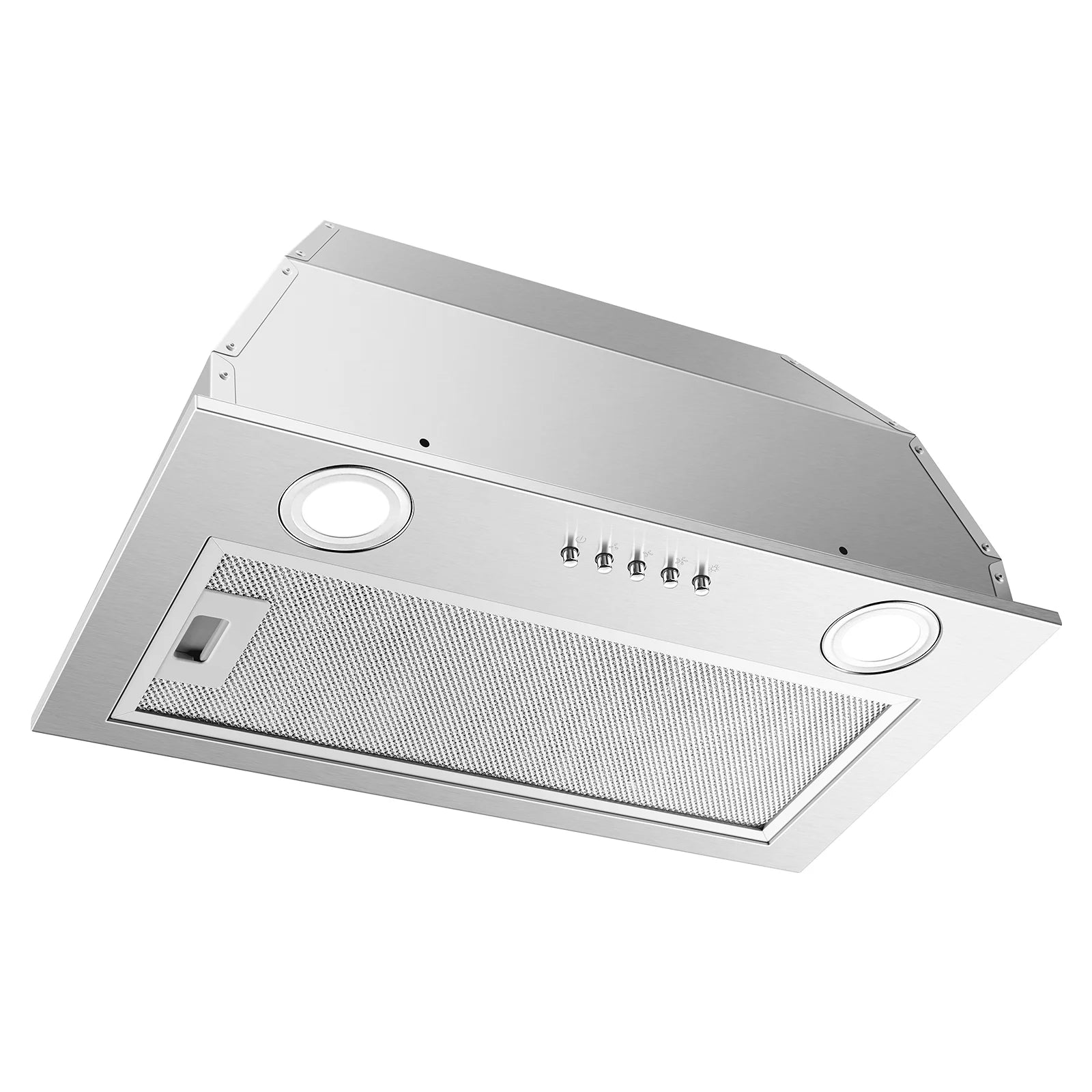 JOEAONZ Range Hood Insert 20 Inch Stainless Kitchen Vent with LED Light Exhaust Fan Button Control
