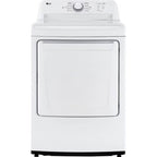 LG DLG6101W 7.3 Cu. Ft. White Smart Gas Dryer with Sensor Dry