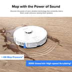 Roborock? S8 Robot Vacuum Cleaner and Sonic Mopping with DuoRoller? Brush, 6000 Pa, and Obstacle Avoidance