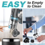 Cordless Vacuum Cleaner,30Kpa 60Mins Stick Vacuum Cleaner with LED Touch Screen,Lightweight Vacuum for Home Pet Hair Carpet Hard Floors V11(Blue)