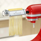TOCOKEID 3Pcs Stainless Steel Pasta Attachment for KitchenAid Stand Mixer Included Dough Sheet Roller, Spaghetti Cutter and Fettuccine Cutter Maker