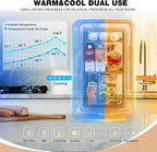 Advwin 22L Mini Fridge for Bedroom, Small Skincare Refrigerator Cooler for Drinks, Dorm, Office, White