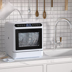 Leadrop Portable Countertop Dishwasher, 2-Tier Rack Mini Dishwasher with 5L Water Tank Multifunctional Dish washer with 5 Place Settings, 3-Spray Arm and Air-Dry Function