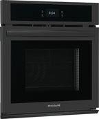 Frigidaire FCWS2727AB 27 inch Black Single Electric Wall Oven with Fan Convection
