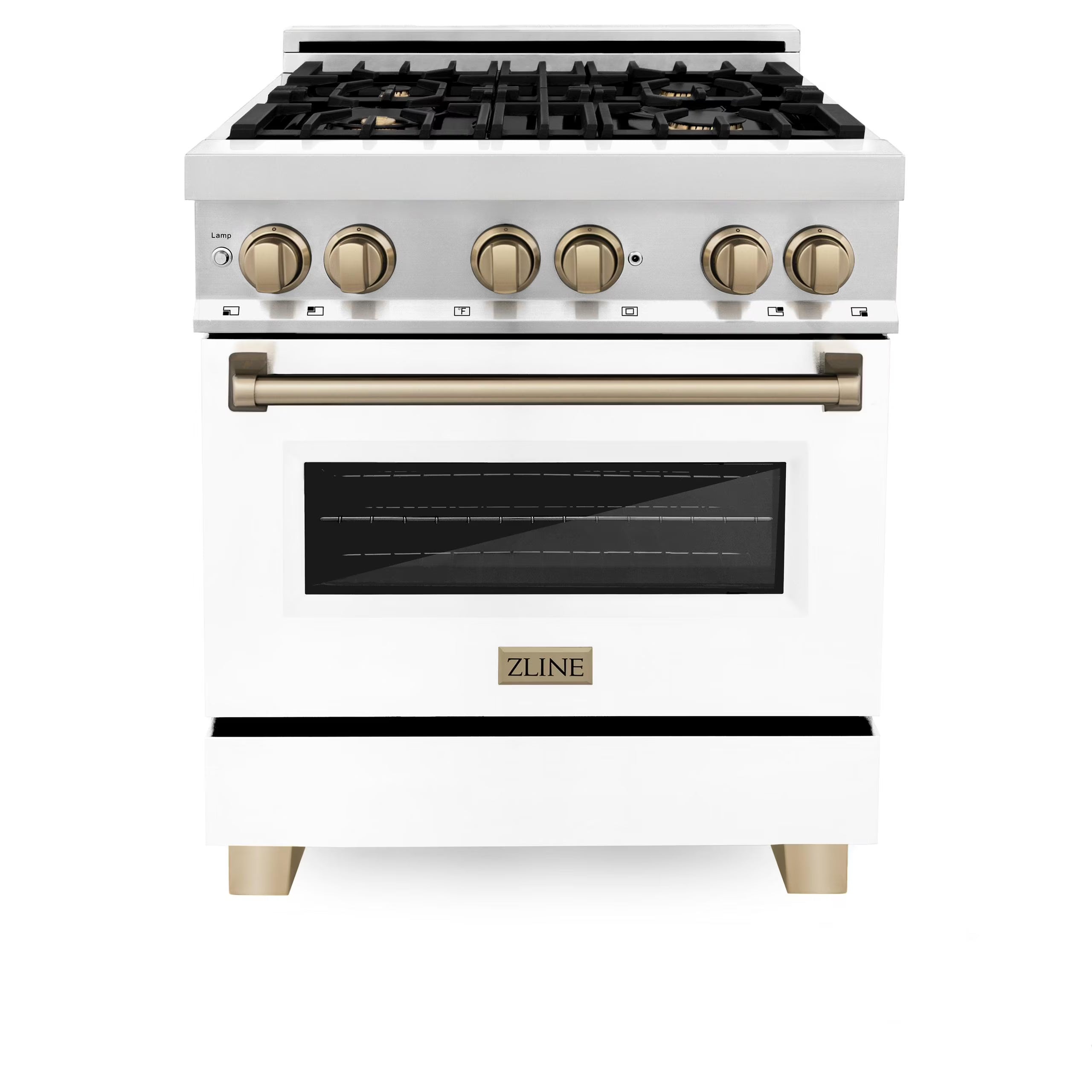 ZLINE KITCHEN AND BATH RAZ30CB professional gas range
