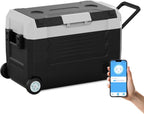 12 Volt Car Refrigerator, 37QT Portable Fridge Freezer(-4�H~68�H), Compressor Cooler 12/24V DC and 110~240 AC for Truck Van RV Camper SUV Travel Camping Road Trips