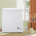 DEMULLER 4.0 Cu. ft Chest Freezer Small Freezer with Top Open Door Freestanding Black