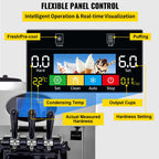 SHENGJINSH Pre-cooled Commercial Ice Cream Machine, 3 Flavors Countertop Soft Serve Ice Cream Maker