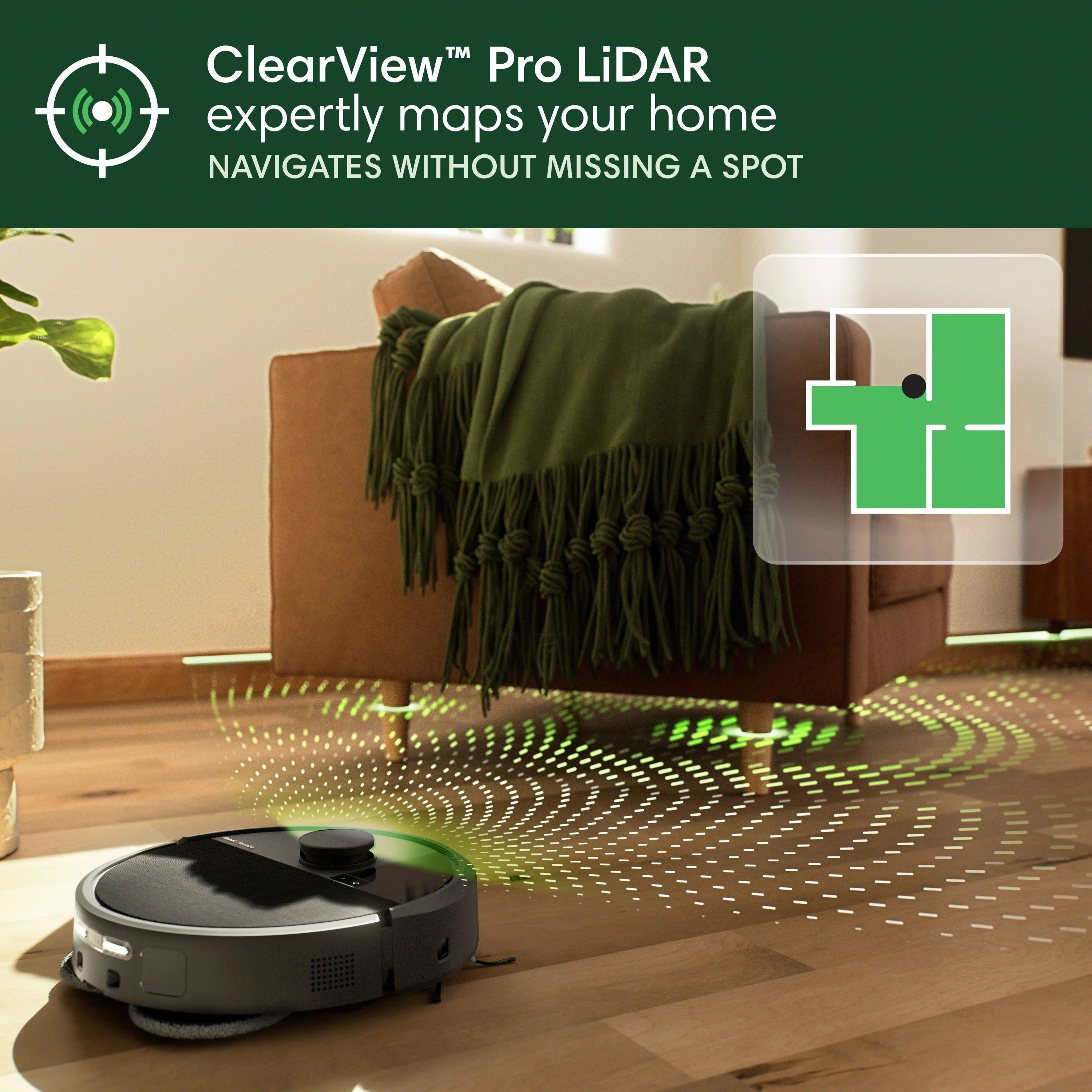 iRobot Roomba Plus 505 Combo Robot Vacuum & Mop AutoWash Dock, 2in1, Carpet & Hard Floors, Self Empties, Pads Extend, LiDAR, No Mopping Carpets, Heated Pad Drying, Model N185020
