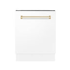 ZLINE Autograph Edition 30" 1.2 cu. ft. Built-In Microwave Drawer in Stainless Steel with Gold Accents