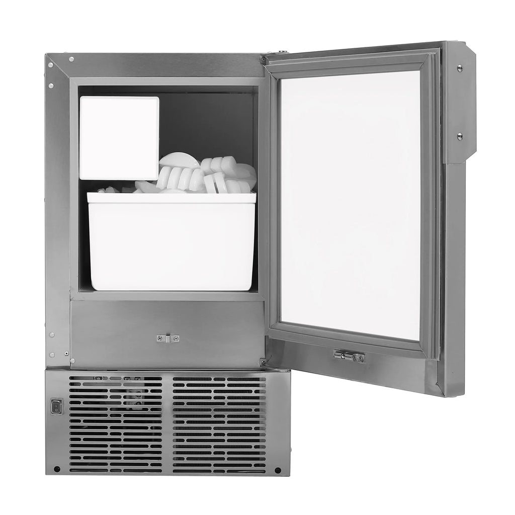 Whynter 14'' Undercounter Automatic Stainless Steel Marine Ice Maker 23lb Daily Output