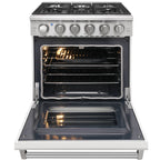 KOSTCH 30-in 5 burners 4.55-cu ft Convection Oven Freestanding Liquid Propane Gas Range ( Stainless steel )