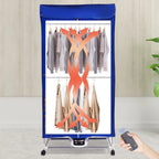 Electric Portable Clothes Dryer Travel Dryer Machine Clothes Dryer for Apartment 110v 0-240 min 1200-1500W Load Weight 30kg/66.14lbs Safety Temperature Control