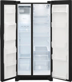 Frigidaire 22.3 Standard-Depth Side by Side Refrigerator, Black