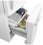 GE APPLIANCES GDE21EGKWW bottom freezer freestanding refrigerator