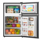 Arctic King 3.2 Cu ft Two Door Mini Fridge with Freezer, Stainless Steel, E-Star