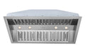 Hauslane | Pro-Style 46a?? IN-R300 Built-In Range Hood, 21a?? Deep | Low Noise Performance | Contemporary Design, Full-Size Handles, Professional-Grade Baffle Filters & Grease Tray, LED Lamps