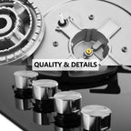 Nardea Gas Stovetop 4 Burner, Built-in/Countertop Propane Gas Cooktop, LPG/NG Dual Fuel Convertible Gas Stove Top with Thermocouple Protection, Black Tempered Glass, 27400BTU