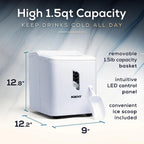 Igloo Automatic Ice Machine Self Cleaning Countertop Ice Maker for Water Bottle & Drinks, Aqua