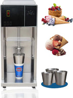 EQCOTWEA Electric Ice Cream Mixer Frozen Yogurt Blender with 3 Cups
