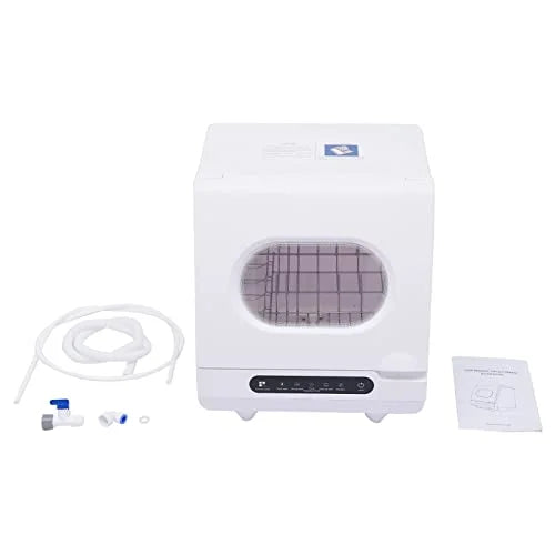 Portable Dishwasher, Countertop Dishwasher, Compact Dish Washing, Mini Dishwasher, 5 Washing Programs, 360�� Spray Arms, Air-Dry Function, for Apartments, Dorms, Boats, Campers, RVS