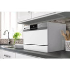 Whynter Countertop Portable Dishwasher, 6 Place Setting, White, LED, Energy Star, White