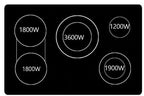 Bosch NET8668UC 36 inch Black Built-In Electric Cooktop