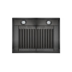 ZLINE 36 in. Wall Mount Range Hood in Black Stainless Steel (BSKBN-36)
