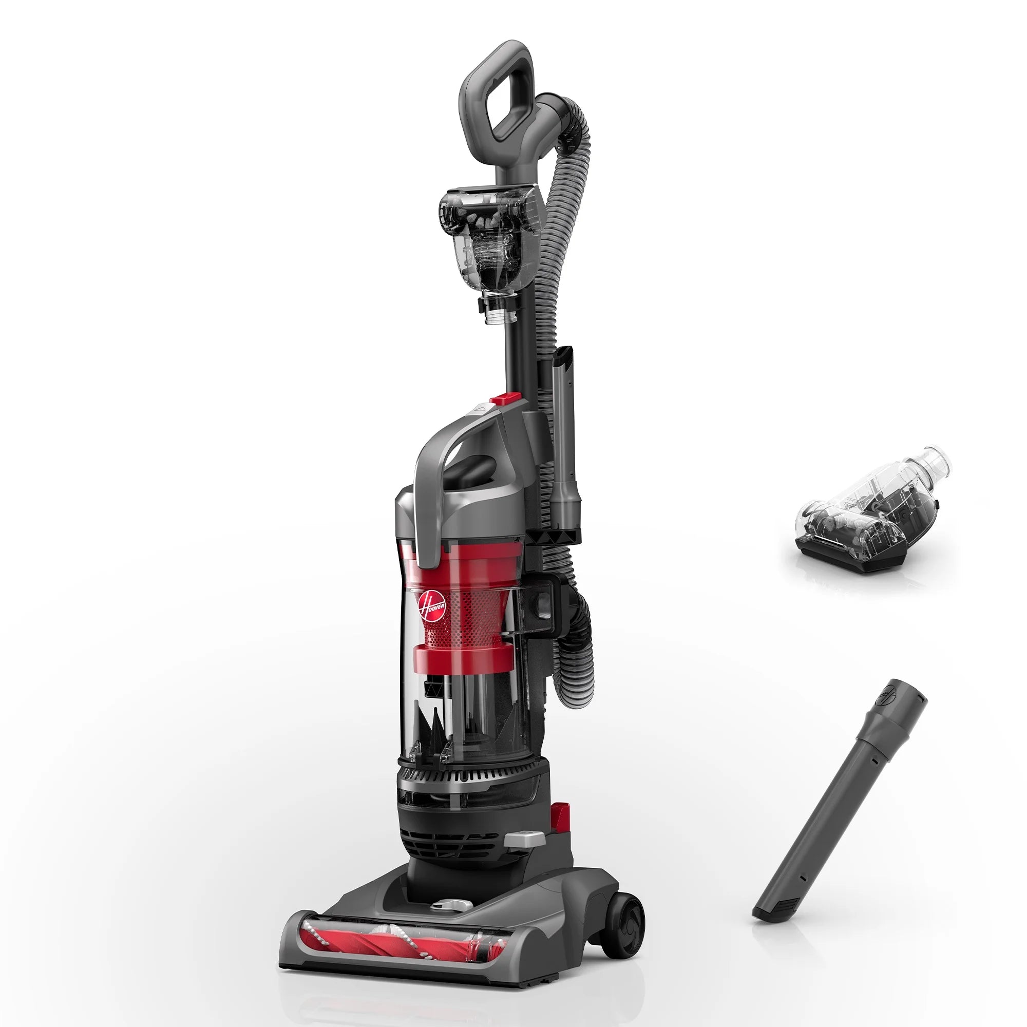 Hoover Bagless Upright Vacuum Cleaner, Rewind Pet & Hoover Eucalyptus Carpet & Room Refresher Carpet Powder, 32oz