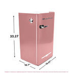 Frigidaire EFR376-C-PINK 3.2-Cu.-Ft. 65-Watt Retro Bar Fridge with Side Bottle Opener (Pink)