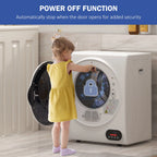 HOMCOM 1.5 cu Ft 120V Charcoal Gray Electric Dryer