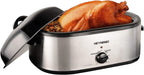 20 Quart Electric Roaster Oven, Turkey Roaster Electric, Roaster Oven Buffet, Selfbasting Lid, Removable Pan, Full-Range Temperature Control Cool-Touch Handles, Turkey Roaster, Black