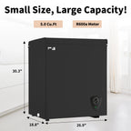 5 Cu ft Freezer, Chest Freezer,Black