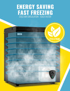 WANAI 3.5 Cu.ft Chest Freezer Small Deep Freeze with 7 Gears Temp Control Office Dorm Kitchen White