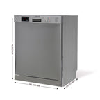 Equator 24" Built in 14 place Dishwasher in Stainless Energy Star Certfied, Quiet Operation and Advanced Santization