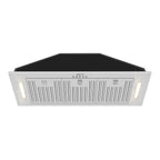 Range Hood Insert/Built-in 30 Inch, 6'' Duct 3-Speeds 600 CFM Stainless Steel Vent Hood with LED Lights and Dishwasher Safe Filters