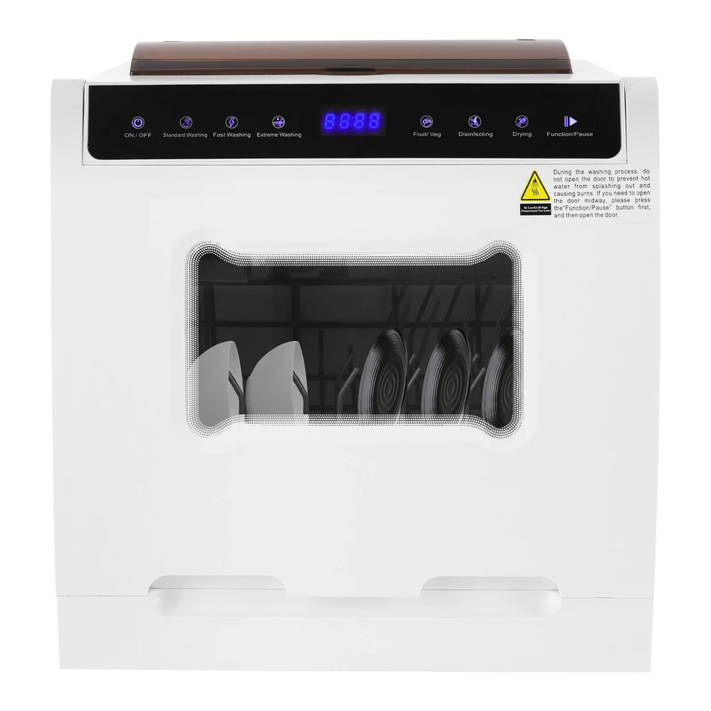 Compact Dishwasher, 18.11in Width with 4-6 Place Settings, 5 Wash Modes and Disinfection Function, Ideal for Apartments and RVs