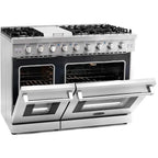 Cosmo 48" Double Oven Gas Range & Range Hood & Dishwasher Set - Liquid Propane