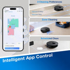 ECOVACS DEEBOT N20 PRO Robot Vacuum Cleaner and Mop,8000Pa Strong Suction, ZeroTangle Brush, Vibrating Mopping System, 300 Minutes Runtime