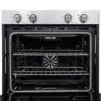 Forno Vomero 30-Inch Double Wall Oven, Stainless Steel, 10 cu.ft Total Capacity, 7100W Convection, Mechanical Controls, Self-Cleaning Function