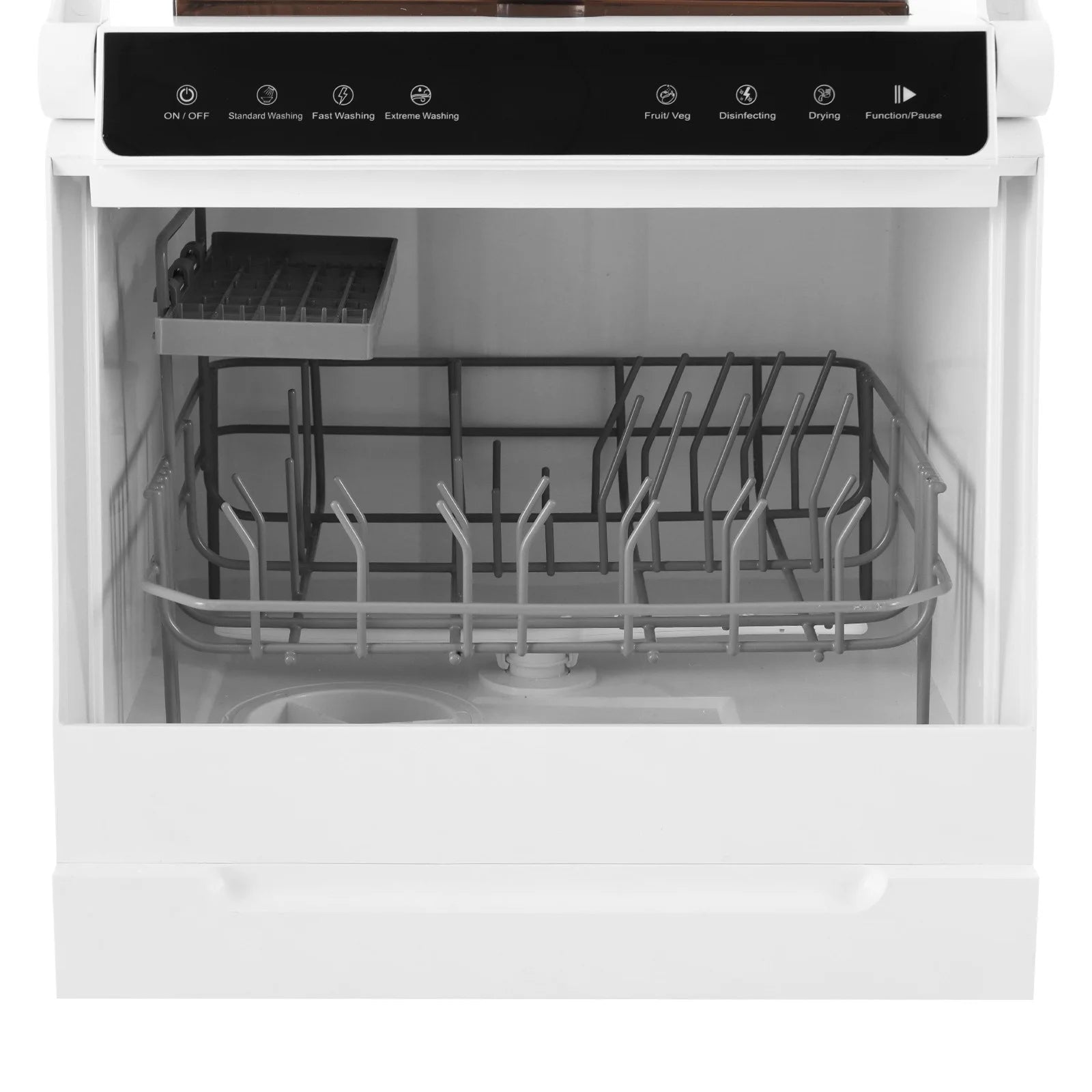 Compact Dishwasher, 18.11in Width with 4-6 Place Settings, 5 Wash Modes and Disinfection Function, Ideal for Apartments and RVs