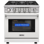 KOSTCH 30-in 5 burners 4.55-cu ft Convection Oven Freestanding Liquid Propane Gas Range ( Stainless steel )