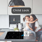 Equator 20" Electric Hybrid CERAMIC-INDUCTION 2 Burner Cooktop with 9 Power 110V