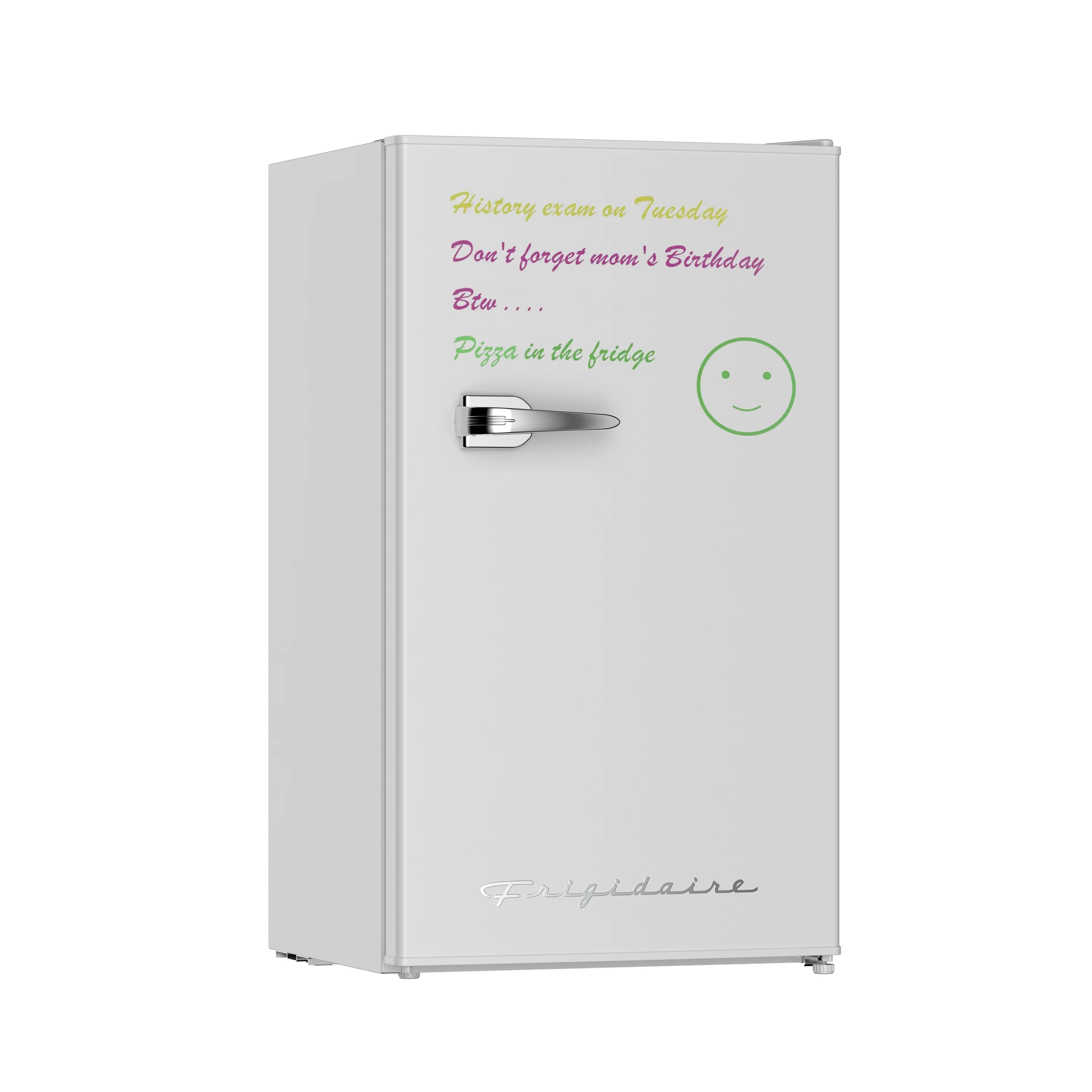Frigidaire 3.2 Cu Ft Retro Dry Erase Compact Fridge, (EFR331-BLACK), Black