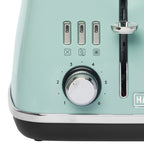 Haden Cotswold 4-Slice Wide Slot Toaster, Sage - 75100