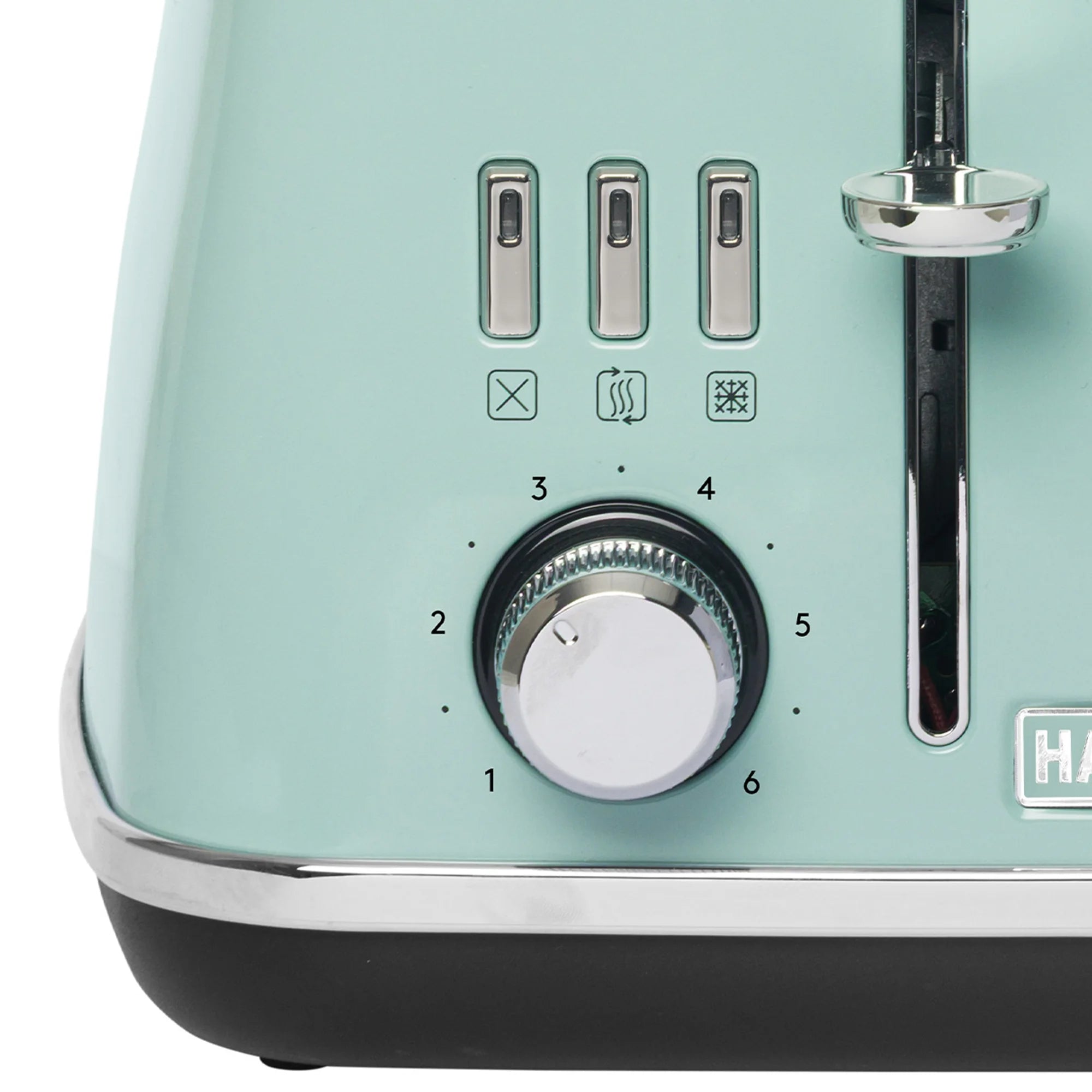 Haden Cotswold 4-Slice Wide Slot Toaster, Sage - 75100