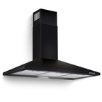 36-inch Wall Mount Range Hood 450CFM 3-Speed, Stainless Steel with LED Light, Adjustable Chimney 15.7-30.7in, Ducted/Ductless Ready, Quiet Under 55dB, 5-Layer Filters