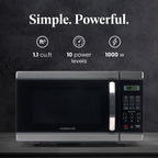 Farberware Countertop Microwave Oven with LED Lighting & Child Lock, 0.7 Cu Ft Black